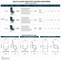 Chaise de bureau de direction à dossier haut en cuir, pivotante avec appui-tête, 4 positions de verrouillage, inclinable, en cuir Nappa, chaise de manager
