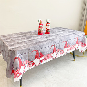 2025 <span class=keywords><strong>nappe</strong></span> de noël Polyester Rectangle Table à manger couverture maison Navidad décorations de noël - Product Image 4