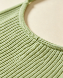 Pull en tricot côtelé à manches régulières pour femmes, motif géométrique d'automne, pull décontracté respirant, tricot de mode personnalisé pour femmes - Product Image 5