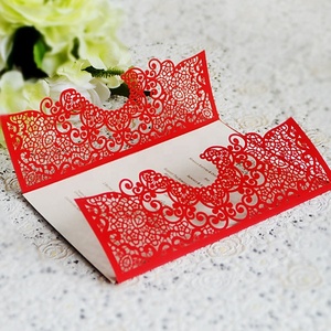 Handmade <strong>Heart</strong> Shape Wedding Invitation <strong>Cards</strong> - Product Image 3