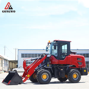 1 Tonne Allradantrieb Kleiner Mini-Radlader Frontlader Für Farm <span class=keywords><strong>Garden</strong></span> Klein lader Multifunktion - Product Image 1