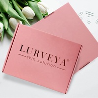 Boîte d'Expédition Ondulée en Carton Rose à Logo Personnalisé pour Cosmétiques Cadeaux avec Assurance Qualité