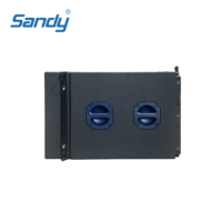 Haut-parleur de basses actif double 18 pouces haute puissance Sandy Audio Sub pour système de sonorisation de concert extérieur et performances sur grande scène, 4800W de puissance de crête