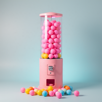 Distributeur automatique de capsules de grande taille DEER, prix d'usine, dernier design, paiement par jeton, capacité de 300 à 600 pièces, matériau métal + plastique