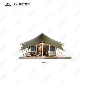 Spacious 156sqm Luxury Glamping <strong>Tent</strong> with Integrated Bathroom High-Quality Waterproof Canvas Structure - Product Image 6