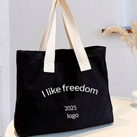 Sac fourre-tout en toile robuste vierge de grande taille avec fermeture à l'épaule et poignée longue, personnalisable pour femme, vente en gros
