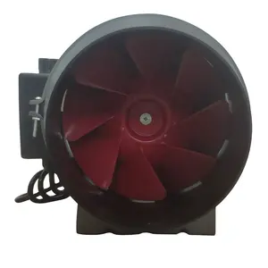 HR150 150mm 220V AC 2500rpm 630m3/h Silent Electric Duct Hvac Ventilation Exhaust Plastic Small Axial Cooling Fan