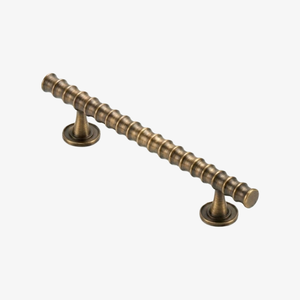 Solid Brass Cabinet Handle Ribbed Texture <strong>Gold</strong> <strong>Drawer</strong> <strong>Pull</strong> Industrial Kitchen Hardware Wardrobe Dressing Case Long Bar Levers - Product Image 5