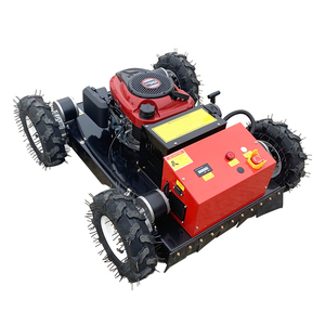 Беспроводная бензиновая газонокосилка на гусеничном ходу с дистанционным управлением и травосборником – Высокоэффективное кошение в Шаньдуне, Китай - Product Image 1