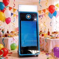 Support de caméra et imprimante pour photomaton intelligent, portable, durable, en métal et verre, étanche, alimenté par prise USB filaire, installation facile