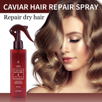 Spray Capillaire Hydratant et Lissant au Caviar Bio OEM d'Usine, Réparateur et Nourrissant, Vente en Gros, Marque Privée