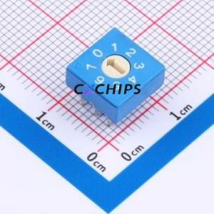 MER-08-WB(thin) Rotary Encoder Switch Through hole Component (THT) Switch 8 Through Hole True Code - Product Image 1