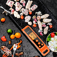 Termometer infra merah aman Oven baca instan 2 in 1 untuk TP420 Digital dengan Probe daging untuk memasak