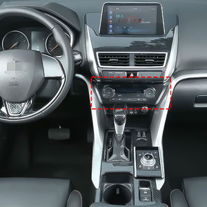 สวิตช์ปรับอากาศรถยนต์ ABS สแตนเลสคาร์บอนไฟเบอร์สำหรับ2019มิตซูบิชิอีคลิปส์ครอส - Product Image 4