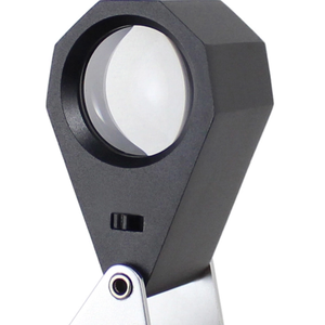 Loupe de bijoutier 21 mm, loupe grossissante 10x avec éclairage LED et lumière UV, loupe triple, testeur de diamants - Product Image 4
