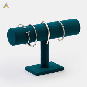 Présentoir de Luxe Auralux pour Montres et Bijoux, Support en Velours en Forme de T pour Bracelets et Bijoux - Product Image 4