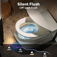 Toilette intelligente télécommandée avec capteur infrarouge, bidet électrique monobloc, toilette intelligente pour salle de bain commerciale moderne
