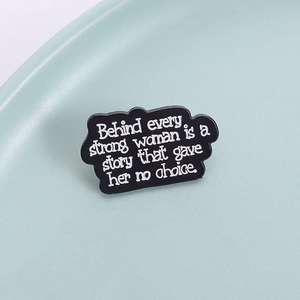 Épingles en métal en alliage de zinc sur le thème de <span class=keywords><strong>l</strong></span>'<span class=keywords><strong>amour</strong></span> pour femmes et filles-Cadeaux de bijoux inspirés de <span class=keywords><strong>l</strong></span>'histoire des femmes fortes pour les occasions - Product Image 3