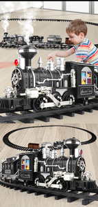 <span class=keywords><strong>Train</strong></span> jouet télécommandé avec fumée, son et lumière sous l'arbre de Noël, <span class=keywords><strong>train</strong></span> <span class=keywords><strong>radiocommandé</strong></span> - Product Image 4