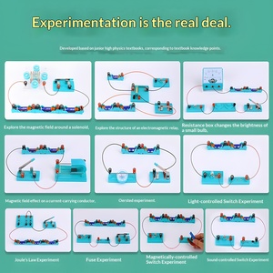Kit Completo de Experimentos de Física para Escuela Secundaria, Modelo Xq5, Caja de Circuitos Eléctricos, Mecánica y Acústica, Tercer Año, Circuito Pequeño - Product Image 4