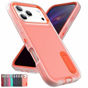 Funda para <span class=keywords><strong>iPhone</strong></span> 17 Pro Max, 3 en 1, Protección Contra Caídas con Soporte, Funda Protectora para Teléfono Móvil para <span class=keywords><strong>iPhone</strong></span> 17 Pro Max 16e 15 14 - Product Image 1