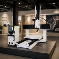 Machine de gravure CNC verticale robuste à 5 axes, pour la création de sculptures 3D complexes à mouvement fluide, pour le traitement du bois, de la mousse et des matériaux composites multiples