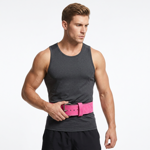 Nuevo Cinturón de Levantamiento de Pesas SAAR INDUSTRIES de Cuero Vacuno Antideslizante con Hebilla, Unisex, para Entrenamiento en Gimnasio, Fitness, Ejercicio, Culturismo - Product Image 1