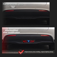 Nouveau kit de modification de feux de freinage, de clignotants et de feux de positionnement LED pour Tesla Model Y, feux de navigation pour pare-chocs arrière, matériau ABS, 15W 16V