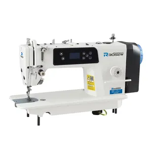 R6-S2 Digital Single Step Motor Button Screen Lockstitch Sewing Machine With Double Knife For Clothes