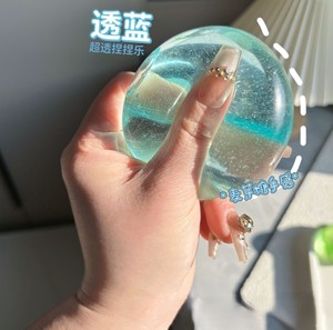 ลูกบอลเจลลี่บีบได้ กลิ่นมะพร้าว สีรุ้ง ของเล่นบีบคลายเครียด ของเล่นเสริมพัฒนาการทางประสาทสัมผัส - Product Image 6