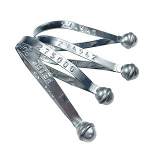 Sceau métallique en acier Tinaplate pour câble, robuste, de type boule, pour <span class=keywords><strong>sangle</strong></span> de sécurité en polyester, sceau métallique gaufré - Product Image 3