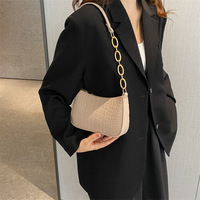 Nouveau modèle polyvalent chaîne sangle petit sac carré en feutre imprimé crocodile léger sac à bandoulière unique pour les femmes