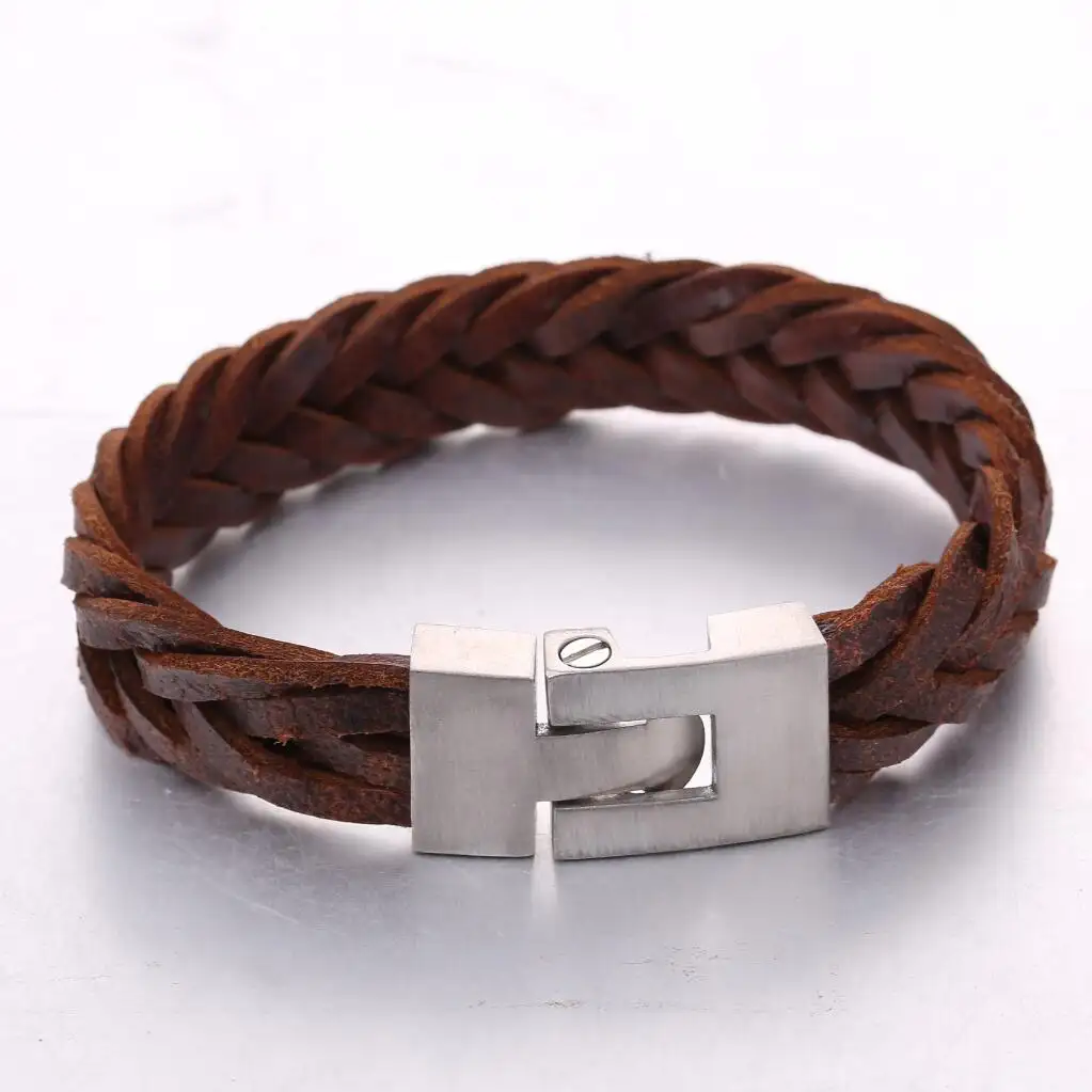 Stainless Steel leather ashes bracelet keepsake Jewelry Cremation Urn bangle ash Holder Memorial cremation ashes urn bracelet