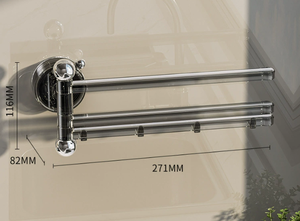 Support de rangement mural rotatif moderne-Organisateur à <span class=keywords><strong>ventouse</strong></span> réglable multipolaire, étagère de cuisine et de salon sans perçage - Product Image 4