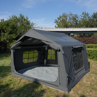 Tente de camping gonflable de luxe 8.0 portable, très populaire, avec fenêtre de toit et port pour poêle, idéale pour les fêtes en extérieur
