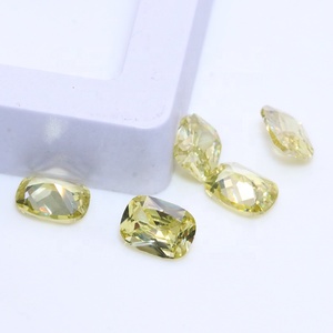Venta directa de fábrica Artificial Cz Gemstone Cojín alargado Corte 4*6mm a 8*10mm Piedras sueltas de zirconia Color Oliva Circón cúbico - Product Image 4