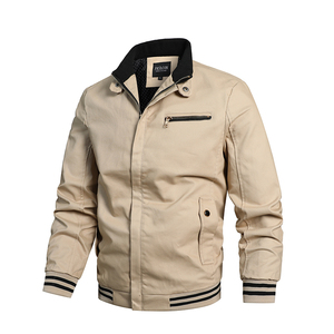Veste décontractée slim personnalisée avec logo, nouvelle collection automne 2025, pour jeunes hommes et femmes, avec col montant - Product Image 1