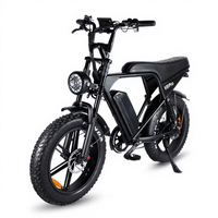 Vélo électrique tout suspendu pour l'amérique rétro, batterie au lithium, moteur de moyeu arrière de 20 pouces, VTT, scooter