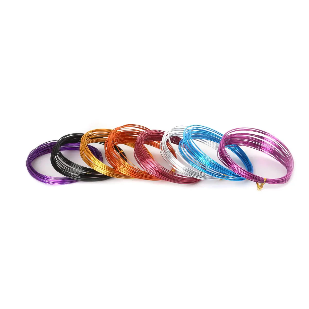 1/1.5/2/2.5 mm Multicolor Round Aluminum Wire Soft Metal Floristry Wrap Wire for DIY Jewelry Findings Craft Making Accessories