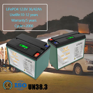 JOZOKING 12 В 12,8 В 36AH 40AH литий-ионный аккумулятор для глубокого цикла <span class=keywords><strong>LiFePO4</strong></span> солнечный элемент для домашнего хранения энергии - Product Image 1