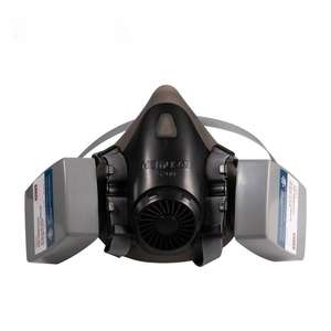 Masker <span class=keywords><strong>Gas</strong></span> setengah wajah dapat dipakai ulang dengan filter ganda untuk perlindungan uap organik - Product Image 3