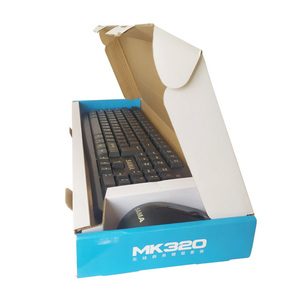Cajas de embalaje para teclado y ratón Kraft corrugado personalizado al por mayor cajas de envío azules para electrónica de consumo - Product Image 4