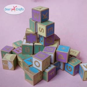Phổ biến đầu giáo dục đồ chơi bằng gỗ Cube Bảng chữ cái khối thiết lập cho trẻ em da13300 - Product Image 4