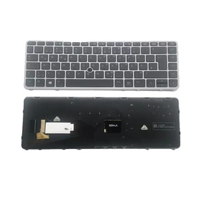 Teclado alemán retroiluminado con marco plateado, nuevo, para <span class=keywords><strong>HP</strong></span> EliteBook 840 G1 850 G1 <span class=keywords><strong>G2</strong></span> <span class=keywords><strong>ZBook</strong></span> <span class=keywords><strong>14</strong></span>, con punto, nuevo, para la marca <span class=keywords><strong>HP</strong></span> - Product Image 1