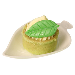 Assiettes miniatures biodégradables jetables en forme de feuille, personnalisables, parfaites pour les réunions, les fêtes, les mariages et les événements. - Product Image 2