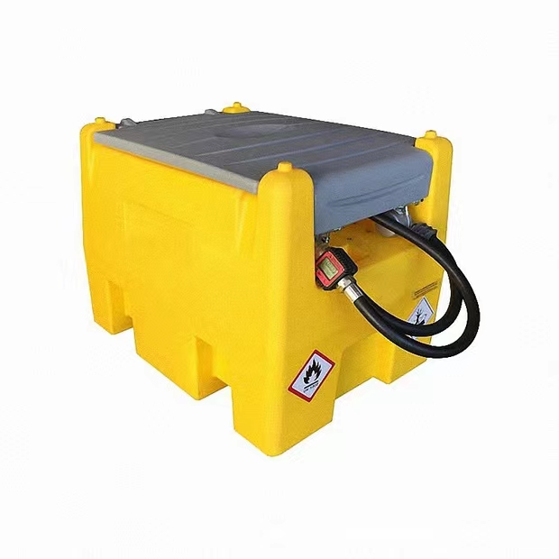 Portable diesel tank High power automatic mobile pump Oil storage plastic tank electric refueling machine