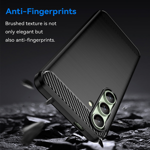 Accesorios para Teléfono Móvil con Estilo Ejecutivo para <span class=keywords><strong>Samsung</strong></span> <span class=keywords><strong>S20</strong></span> S22 S23 S24 S25 <span class=keywords><strong>FE</strong></span> A14 A15 A16, Funda de Silicona Suave con Fibra de Carbono - Product Image 3