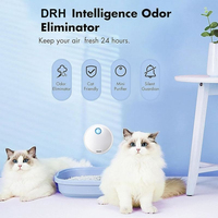 Éliminateur automatique d'odeurs de litière pour chien et chat Désodorisant électrique à air frais Capteur intelligent avec LED pour la santé de l'haleine