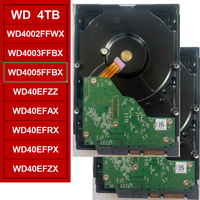 WD4005FFBX Disco Duro Rojo de 4 TB, 7200 RPM, 256 MB de Caché, 3.5 Pulgadas, SATA 6 Gb/s, CMR, 24x7, NAS, Optimizado para RAID, 550 TB/Anual
