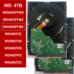 WD4005FFBX Disco Duro Rojo de 4 TB, 7200 RPM, 256 MB de Caché, 3.5 Pulgadas, SATA 6 Gb/s, CMR, 24x7, <span class=keywords><strong>NAS</strong></span>, Optimizado <span class=keywords><strong>para</strong></span> RAID, 550 TB/Anual - Product Image 1